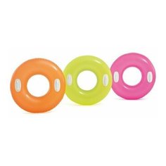 Надувной круг Intex "Глянцевый" с ручками 76см