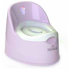 Горшок Kidwick "Гранд" (фиолетовый/белый с крышкой)