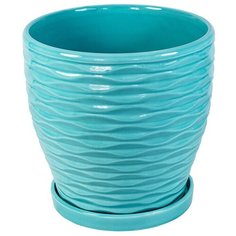 Кашпо 21*19 см бирюза Rettal