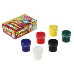 Гуашь CENTRUM "Фикси" 6 цветов 84223