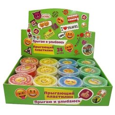 Прыгающий пластилин CENTRUM "Смайлы" (в ассортименте) 89056