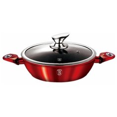 Сотейник 32 см с крышкой Berlinger Haus "Burgundy Metallic Line" / 106934
