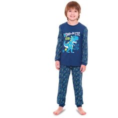 Пижама для мальчиков арт 11178, цвет темно-синий, р.146 NOA