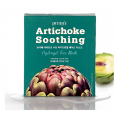 Petitfee Artichoke soothing hydrogel face mask, 32г*5шт(упаковка) Маска гидрогелевая с артишоком