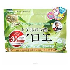 Japan Gals Face masks with aloe extract, 30шт Курс масок для лица с экстрактом алоэ