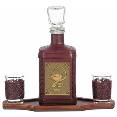 Макей Графин "Медицина" с рюмками на подставке (500 мл)