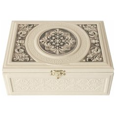 Макей Шкатулка "Орнамент", обтянутая кожей (22 х 15 х 9 см)