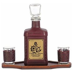 Макей Графин "Моряку" с рюмками на подставке (500 мл)