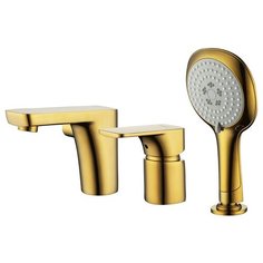 Смеситель на борт ванны D&K Berlin. Tourto (DA1434903) врезной золото DK