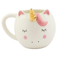 Кружка Единорог Витые рожки бел. Эврика (*)