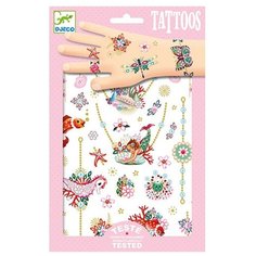 DJECO Набор детских татуировок Драгоценности Фионы разноцветный