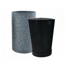 Круглая подставка для ножей с узором Universal Knife Holder, 11х18 см черный в крапинку Markethot