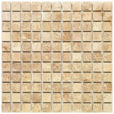 M036-25P Emperador Light Мозаика из натурального камня Natural Adriatica бежевый светлый квадрат глянцевый