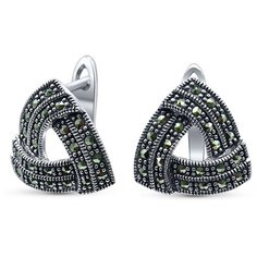 Silver WINGS Серьги из серебра, марказит 220527-39