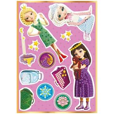 Кристальная мозаика (алмазная вышивка) "фрея" TSR-106 наклейки "Василиса, Соня и Аленка" 14 х 19.5 см