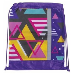 Пчёлка Мешок для обуви Треугольники СДС-33, фиолетовый