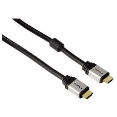Кабель Hama H-53760, HDMI (m)-HDMI (m), 1.8 м, ферритовые кольца, позолоченные контакты, черный (00053760)