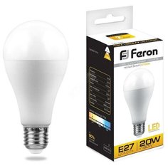 Лампа светодиодная LED 20вт Е27 теплый (LB-98) Feron
