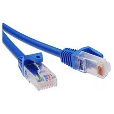 Патч-корд неэкранированный CAT6 U/UTP 4х2 LSZH синий 2м DKC