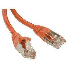 Патч-корд экранированный CAT6A F/UTP 4х2 LSZH оранжевый 1.5м DKC