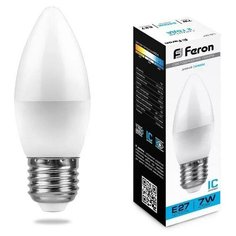 Лампа светодиодная LED 11вт Е27 белый матовая свеча (LB-770) Feron