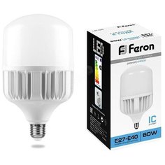 Лампа светодиодная LED 60вт Е27/Е40 дневной (LB-65) Feron