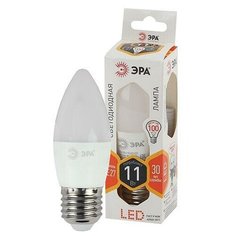 Лампа светодиодная LEDB35-11W-827-E27(диод,свеча,11Вт,тепл,E27) ERA