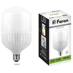 Лампа светодиодная LED 60вт Е27/Е40 белый (LB-65) Feron