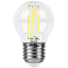Лампа светодиодная LED 11вт Е27 белый шар FILAMENT (LB-511) Feron