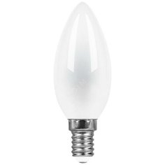 Лампа светодиодная LED 11вт Е14 белый матовая свеча FILAMENT (LB-713) Feron