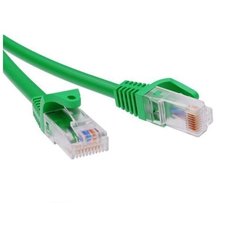 Патч-корд неэкранированный CAT5E U/UTP 4х2 LSZH зелёный 3м DKC