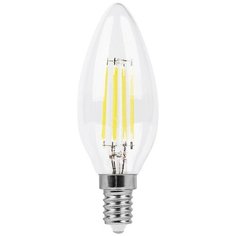 Лампа светодиодная LED 11вт Е14 белый свеча FILAMENT (LB-713) Feron
