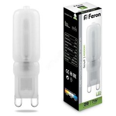 Лампа светодиодная LED 7вт 230в G9 белый капсульная (LB-431) Feron