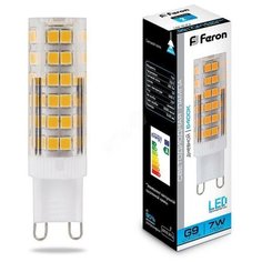 Лампа светодиодная LED 7вт 230в G9 дневной капсульная (LB-433) Feron