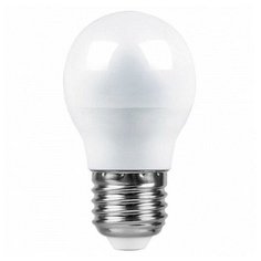 Лампа светодиодная LED 7.5вт Е14 белый матовый шар Feron.PRO OSRAM (LB-1407)