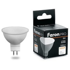 Лампа светодиодная LED 6вт 230в GU5.3 теплый Feron. PRO OSRAM (LB-1606)