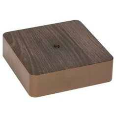 Коробка разветвительная KMP-030-032 100х100х25 темное дерево PROxima EKF