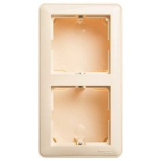 Коробка подъемная с рамкой W59 двойная слоновая кость Schneider Electric