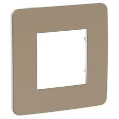 Рамка UNICA STUDIO однопостовая песочный/бежевый Schneider Electric