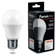 Лампа светодиодная LED 20вт Е27 белый Feron.PRO OSRAM (LB-1020)
