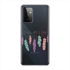 Силиконовый чехол "Гирлянда из перьев 2" на Samsung Galaxy A72 / Самсунг Галакси А72 Case Place