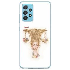 Силиконовый чехол "Весы прическа" на Samsung Galaxy A52 / Самсунг Галакси А52 Case Place