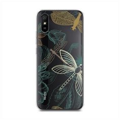 Силиконовый чехол "Тени стрекоз" на Xiaomi Redmi 9A / Сяоми Редми 9А Case Place
