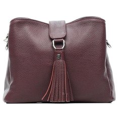 Сумка кросс-боди для женщин Afina, натуральная кожа, вино
