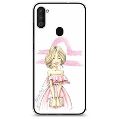 Силиконовый чехол "Весы образ" на Samsung Galaxy M11 / Самсунг Галакси М11 Case Place
