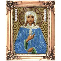 Набор для вышивания бисером "Святая Ксения Петербуржская", 14x19 см, арт. М-14