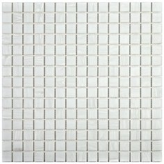 ST-WH107 Мозаика одноцветная чип 20 стекло Alma Mono Color белый квадрат глянцевый