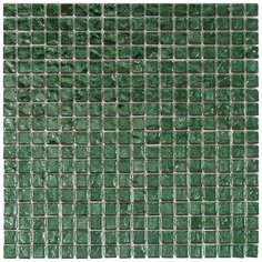 BV09-m Мозаика одноцветная чип 15 стекло Alma Mono Color зеленый квадрат глянцевый