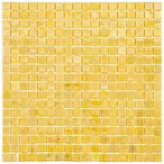 NE41 Мозаика одноцветная чип 15 стекло Alma Mono Color желтый светлый квадрат глянцевый перламутр