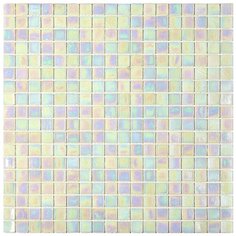 NB-WH113 Мозаика одноцветная чип 15 стекло Alma Mono Color белый квадрат глянцевый перламутр